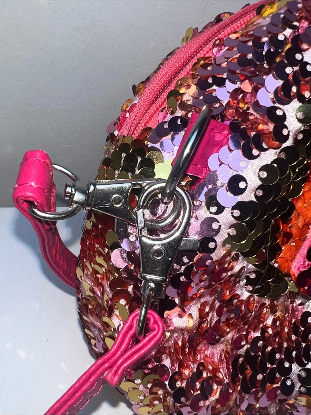 Ty Pink Sequin Flamingo Kids Crossbody Bag